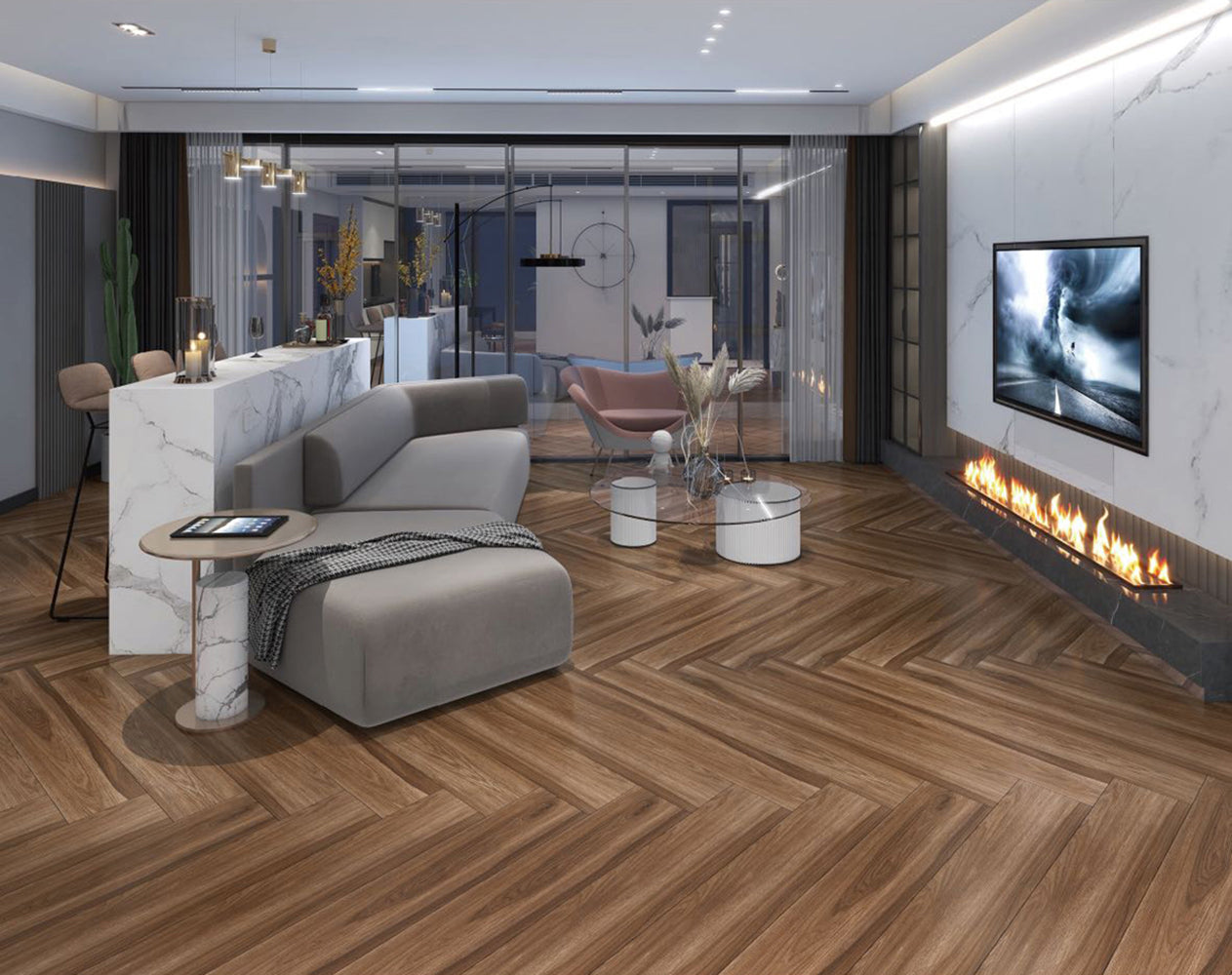木紋磚 Wood Grain Brick TT28010 20×120cm wooden tiles 木紋地磚 啞光 全瓷木紋磚 Porcelain Wooden Effect Tiles