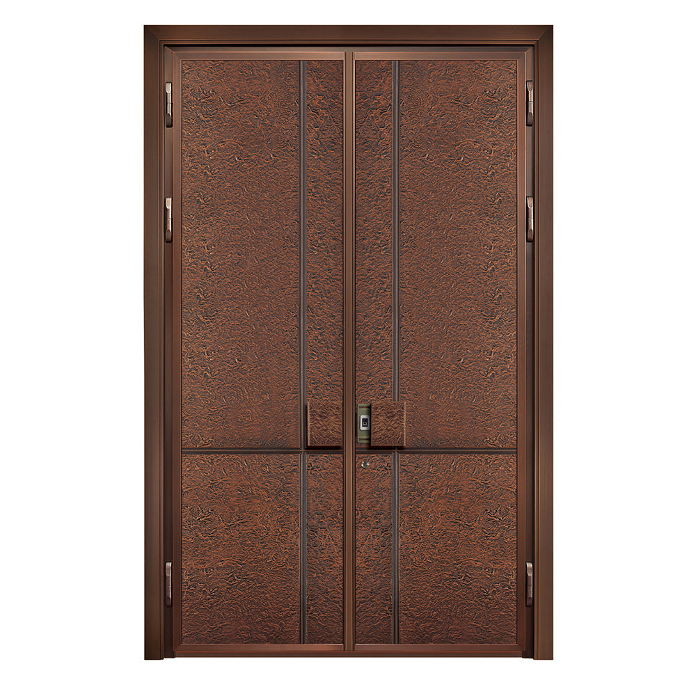 Entrance Doors 大門 入戶門 XB-314Z 純銅裝甲門 Front Doors Exterior doors 不鏽鋼大門 表面鍍銅工藝 別墅大門 包框包鎖 多色可選