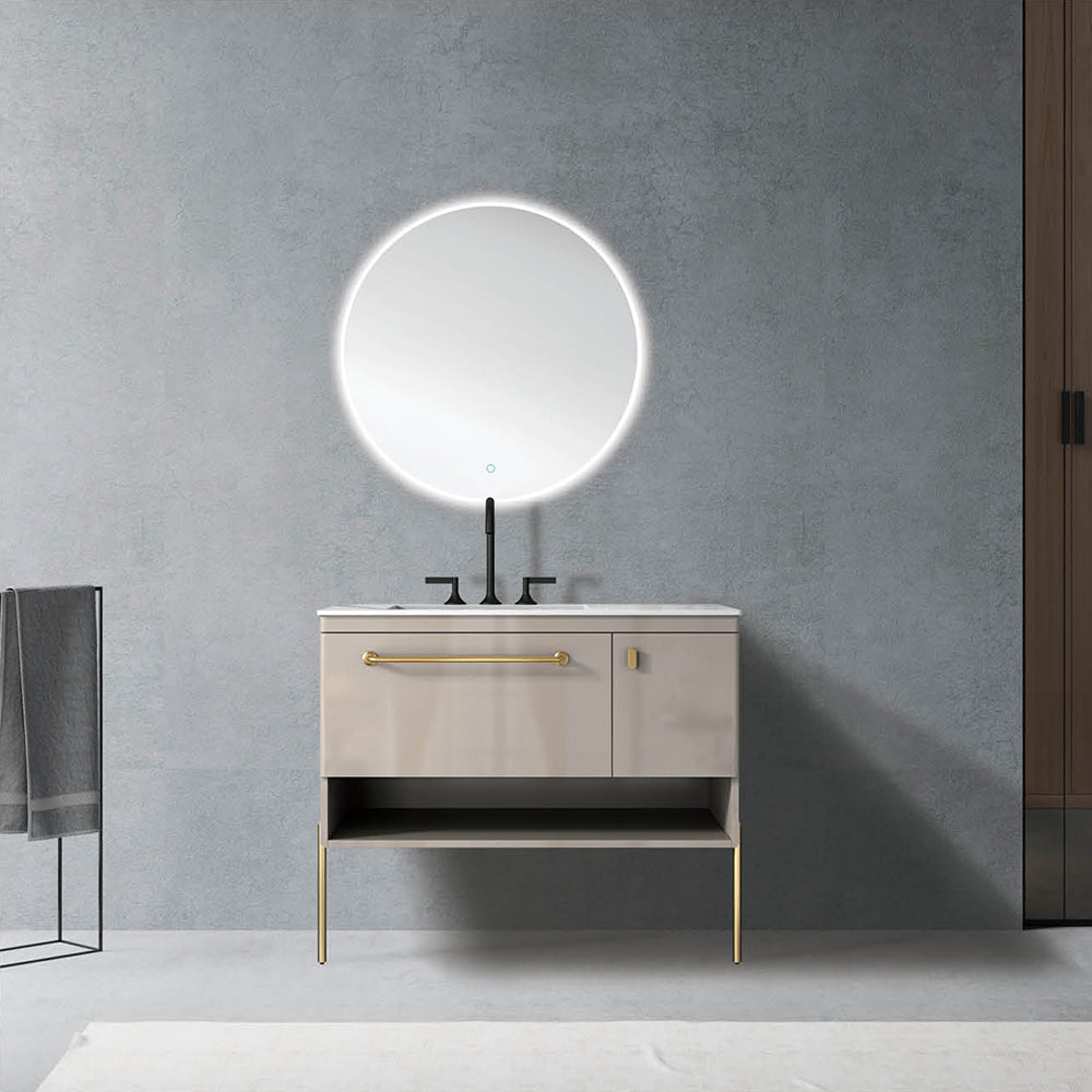 Custom Bathroom Cabinets XD1602 訂造浴室櫃 Custom Mirror Cabinets 訂造鏡櫃 烤漆櫃體 可選洗手盆規格 現代風格 智能鏡櫃