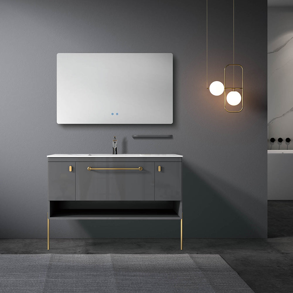Custom Bathroom Cabinets XD1603 訂造浴室櫃 Custom Mirror Cabinets 訂造鏡櫃 烤漆櫃體 可選洗手盆規格 現代風格 智能鏡櫃