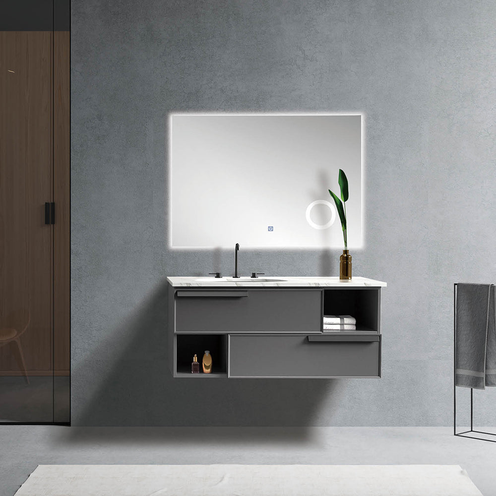 Custom Bathroom Cabinets XD2052 訂造浴室櫃 Custom Mirror Cabinets 訂造鏡櫃 烤漆櫃體 可選洗手盆規格 現代風格 智能鏡櫃