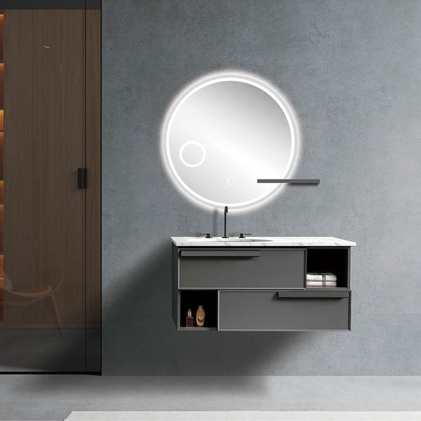 Custom Bathroom Cabinets XD2053 訂造浴室櫃 Custom Mirror Cabinets 訂造鏡櫃 烤漆櫃體 可選洗手盆規格 現代風格 智能鏡櫃