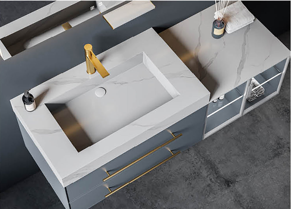 Custom Bathroom Cabinets XD5003 訂造浴室櫃 Custom Mirror Cabinets 訂造鏡櫃 烤漆櫃體 可選洗手盆規格 現代風格 智能鏡櫃