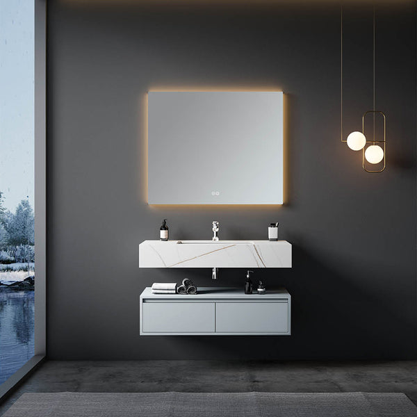 Custom Bathroom Cabinets XD5021 訂造浴室櫃 Custom Mirror Cabinets 訂造鏡櫃 烤漆櫃體 可選洗手盆規格 現代風格 智能鏡櫃