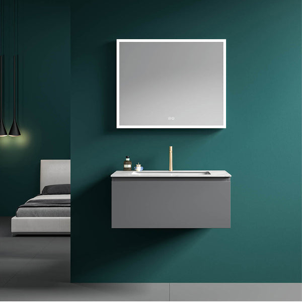 Custom Bathroom Cabinets XD6029 訂造浴室櫃 Custom Mirror Cabinets 訂造鏡櫃 烤漆櫃體 可選洗手盆規格 現代風格 智能鏡櫃