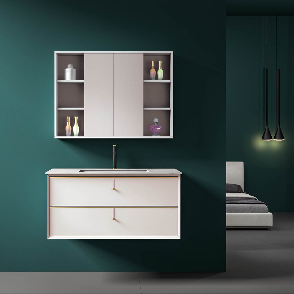 Custom Bathroom Cabinets XD6053 訂造浴室櫃 Custom Mirror Cabinets 訂造鏡櫃 烤漆櫃體 可選洗手盆規格 現代風格 智能鏡櫃