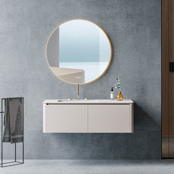 Custom Bathroom Cabinets XD6060 訂造浴室櫃 Custom Mirror Cabinets 訂造鏡櫃 烤漆櫃體 可選洗手盆規格 現代風格 智能鏡櫃