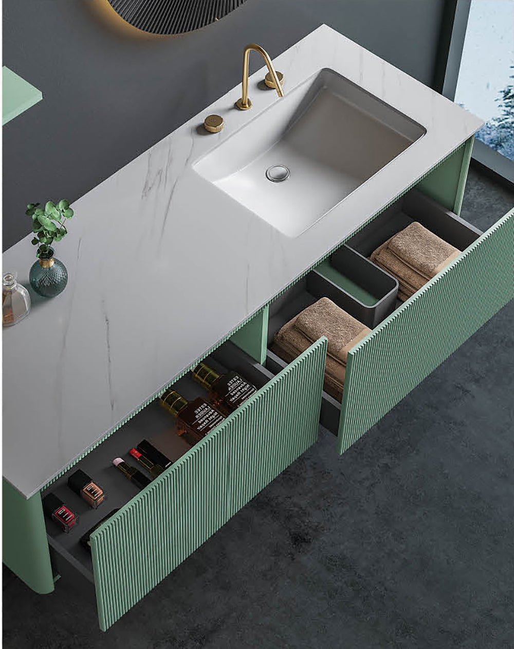 Custom Bathroom Cabinets XD6063 訂造浴室櫃 Custom Mirror Cabinets 訂造鏡櫃 烤漆櫃體 可選洗手盆規格 現代風格 智能鏡櫃