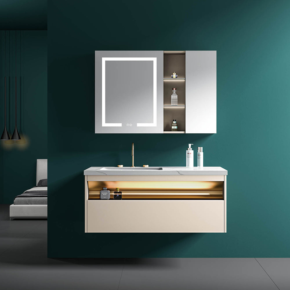 Custom Bathroom Cabinets XD6072 訂造浴室櫃 Custom Mirror Cabinets 訂造鏡櫃 烤漆櫃體 可選洗手盆規格 現代風格 智能鏡櫃