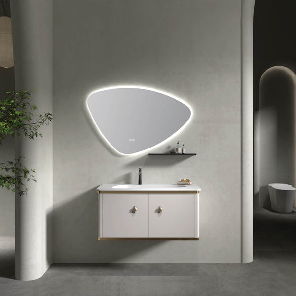 Custom Bathroom Cabinets XD6079 訂造浴室櫃 Custom Mirror Cabinets 訂造鏡櫃 烤漆櫃體 可選洗手盆規格 現代風格 智能鏡櫃