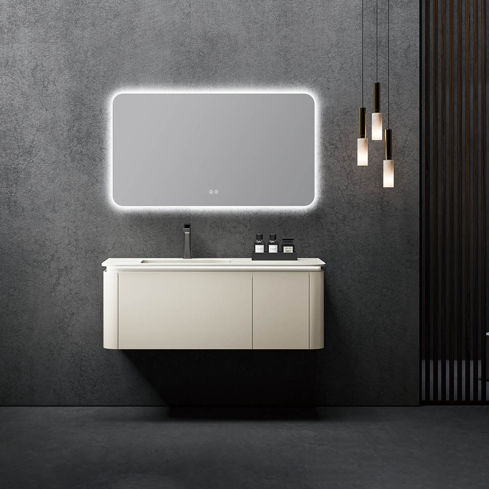 Custom Bathroom Cabinets XD6080 訂造浴室櫃 Custom Mirror Cabinets 訂造鏡櫃 烤漆櫃體 可選洗手盆規格 現代風格 智能鏡櫃