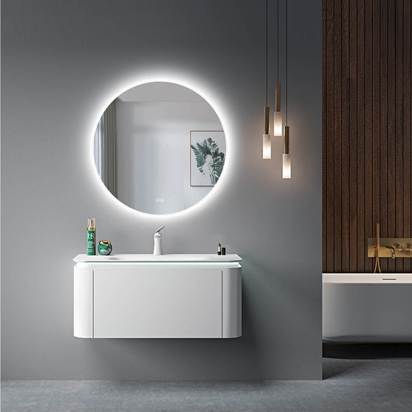 Custom Bathroom Cabinets XD6081 訂造浴室櫃 Custom Mirror Cabinets 訂造鏡櫃 烤漆櫃體 可選洗手盆規格 現代風格 智能鏡櫃