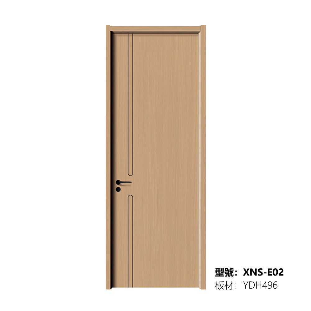 Carbon Crystal Wooden Doors (包木框和門鎖)XNS-E02 碳晶門 實木復合門 生態門 現代簡約風格