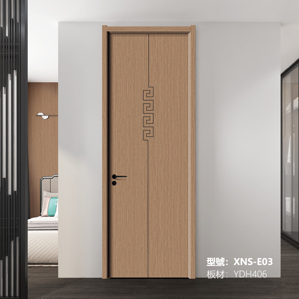 Carbon Crystal Wooden Doors (包木框和門鎖)XNS-E03 碳晶門 實木復合門 生態門 現代簡約風格