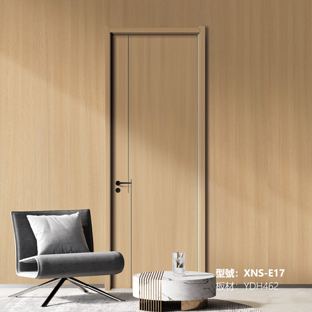 Carbon Crystal Wooden Doors (包木框和門鎖)XNS-E17 碳晶門 實木復合門 生態門 現代簡約風格