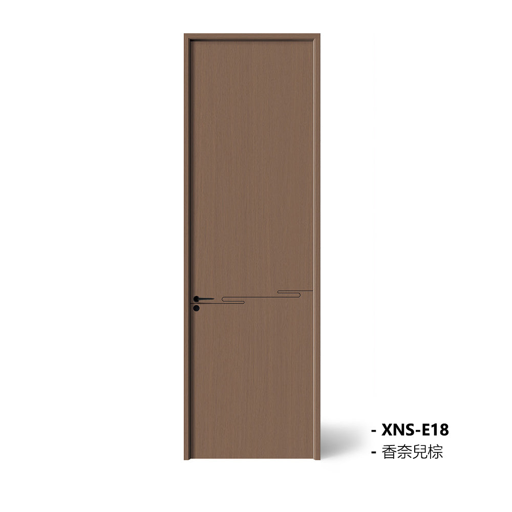 Carbon Crystal Wooden Doors Z50 (包木框和門鎖) 香奈兒棕 XNS-E18 碳晶門 實木復合門 生態門 現代簡約風格