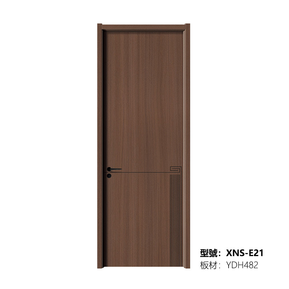 Carbon Crystal Wooden Doors (包木框和門鎖)XNS-E21 碳晶門 實木復合門 生態門 現代簡約風格