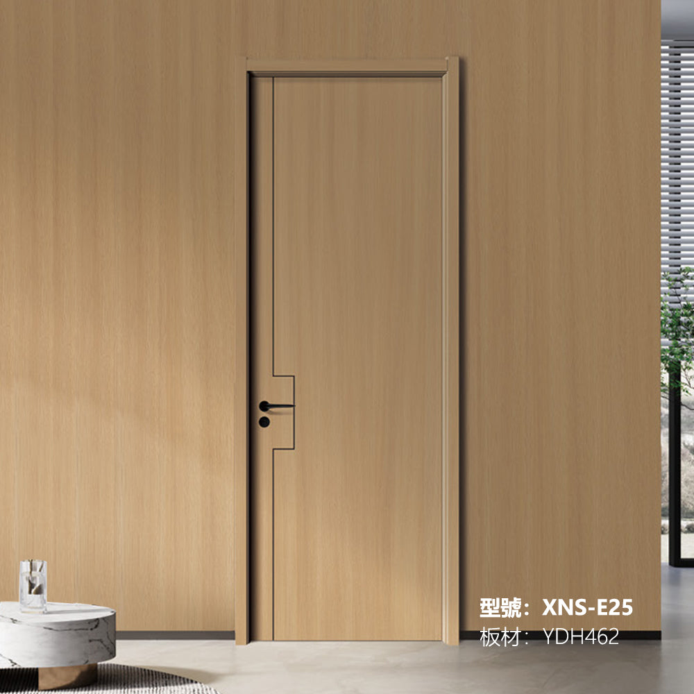 Carbon Crystal Wooden Doors (包木框和門鎖)XNS-E25 碳晶門 實木復合門 生態門 現代簡約風格