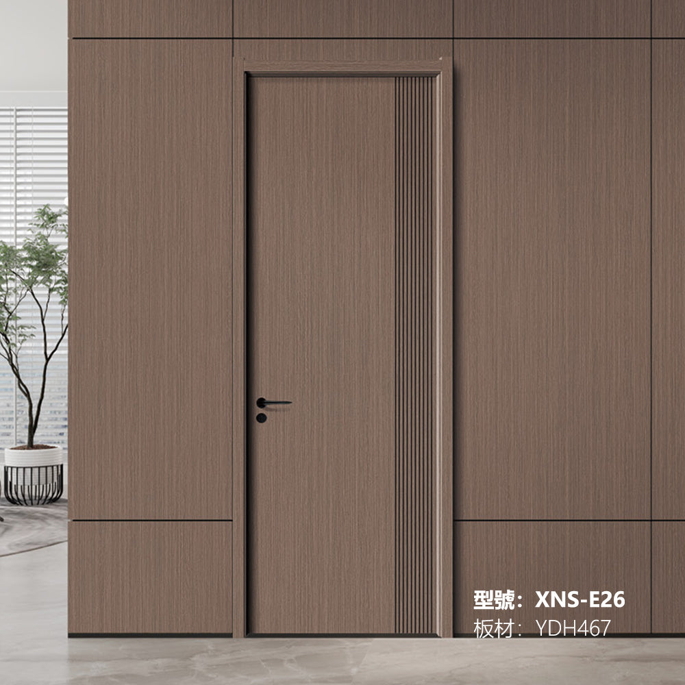 Carbon Crystal Wooden Doors (包木框和門鎖)XNS-E26 碳晶門 實木復合門 生態門 現代簡約風格
