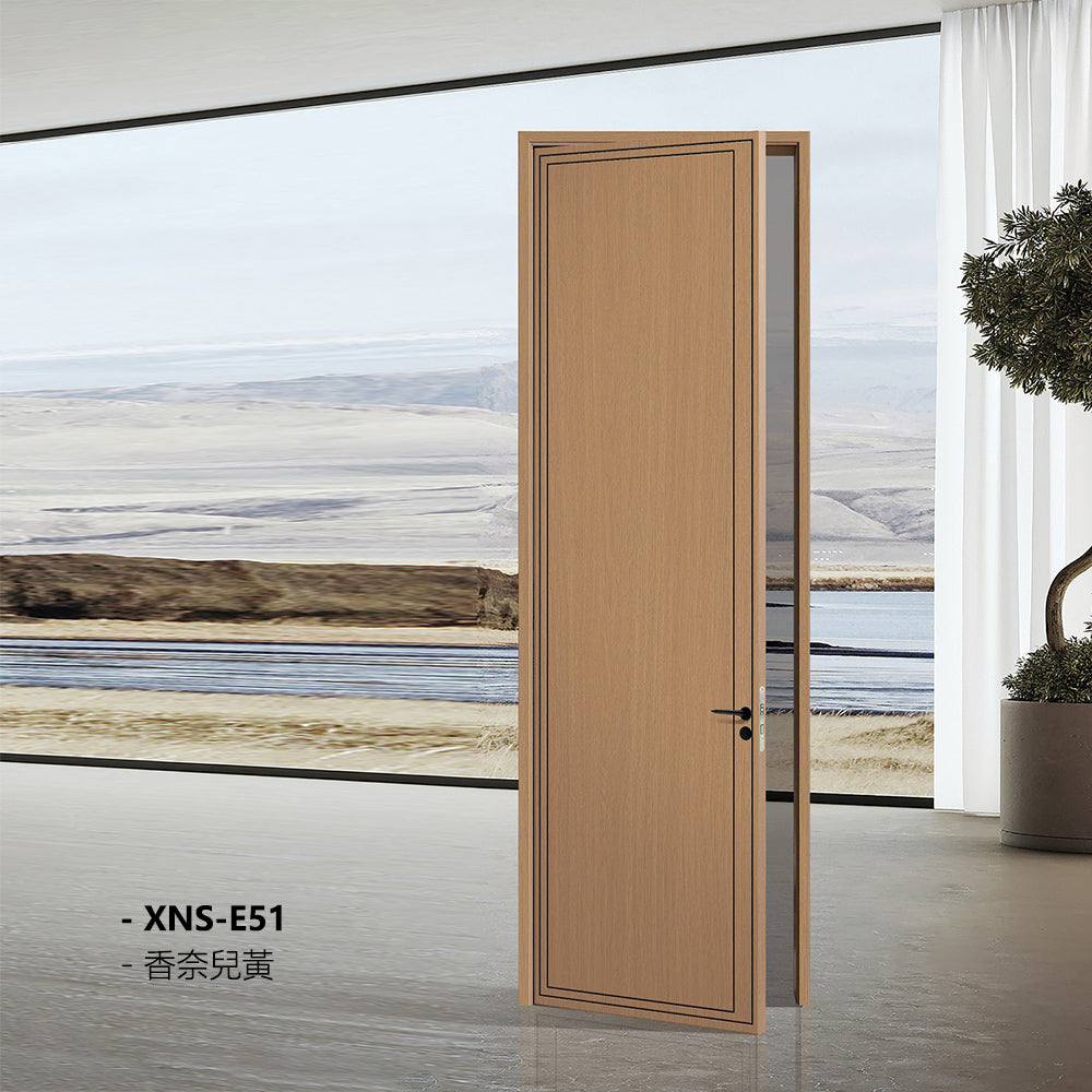 Carbon Crystal Wooden Doors Z50 (包木框和門鎖)香奈兒黃 奧爾良灰橡 XNS-E51 碳晶門 實木復合門 生態門 現代簡約風格