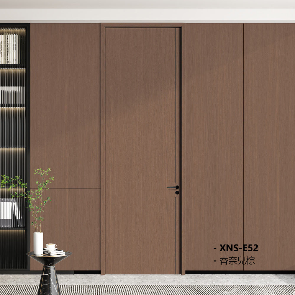 Carbon Crystal Wooden Doors Z50 (包木框和門鎖)香奈兒棕 現代卡其 奧爾良黃橡 奶油白(PET) XNS-E52 碳晶門 實木復合門 生態門 現代簡約風格
