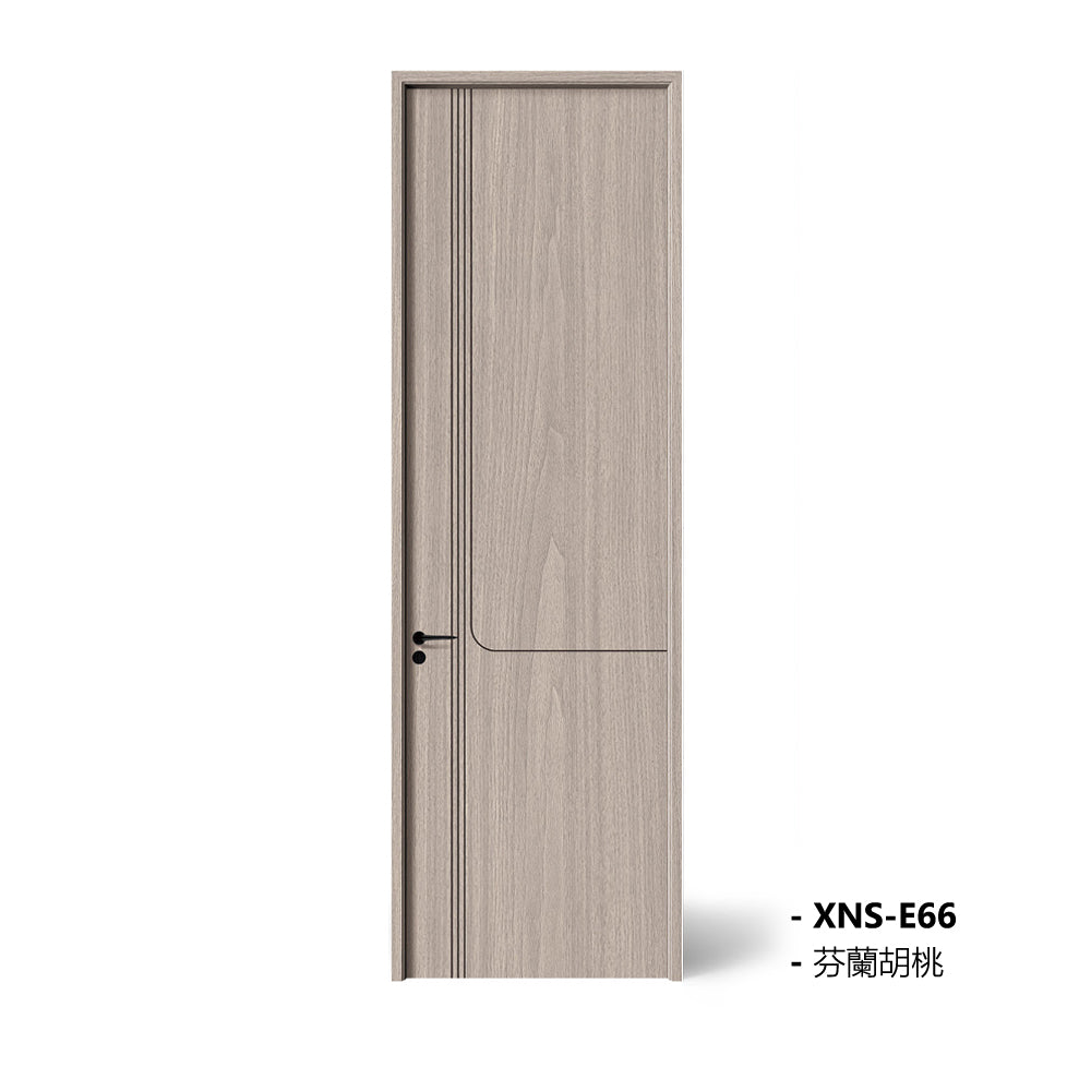 Carbon Crystal Wooden Doors Z50 (包木框和門鎖) 芬蘭胡桃 XNS-E66 碳晶門 實木復合門 生態門 現代簡約風格