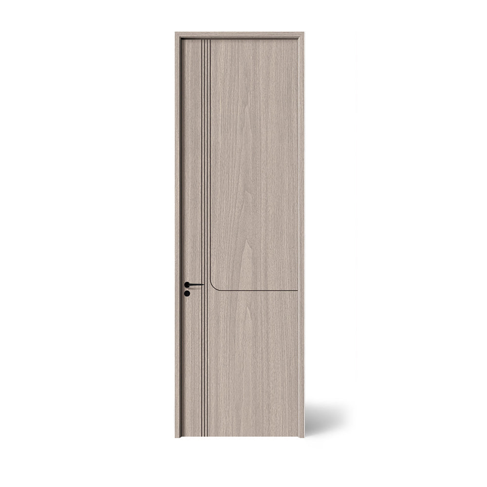 Carbon Crystal Wooden Doors Z50 (包木框和門鎖) 芬蘭胡桃 XNS-E66 碳晶門 實木復合門 生態門 現代簡約風格