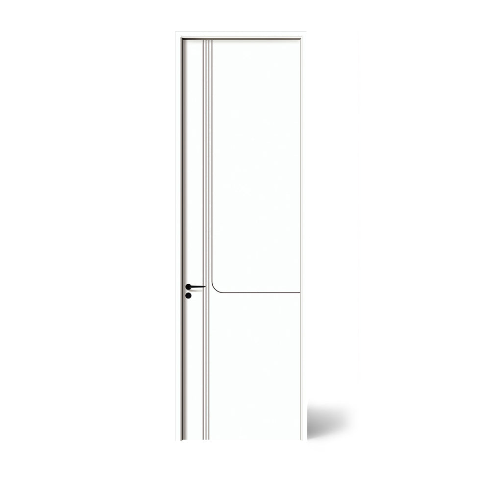 Carbon Crystal Wooden Doors Z50 (包木框和門鎖) 奶油白(PET) XNS-E66 碳晶門 實木復合門 生態門 現代簡約風格
