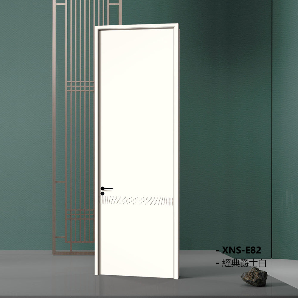 Carbon Crystal Wooden Doors Z50 (包木框和門鎖)經典爵士白 XNS-E82 碳晶門 實木復合門 生態門 現代簡約風格