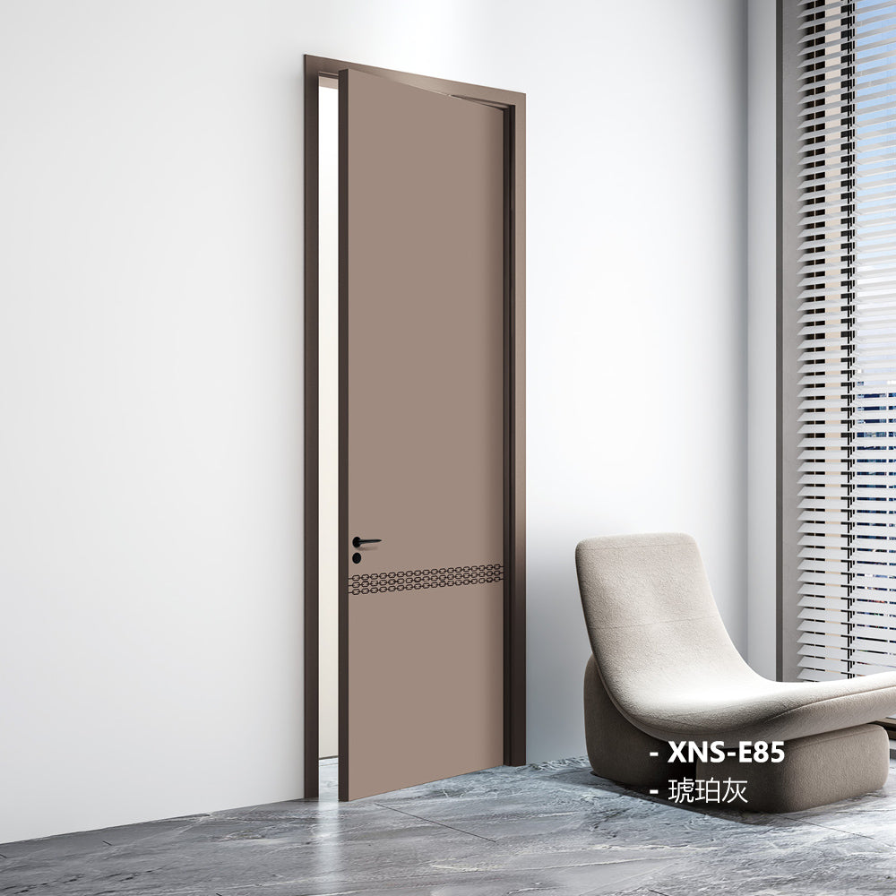 Carbon Crystal Wooden Doors Z50 (包木框和門鎖)琥珀灰(PET) XNS-E85 碳晶門 實木復合門 生態門 現代簡約風格
