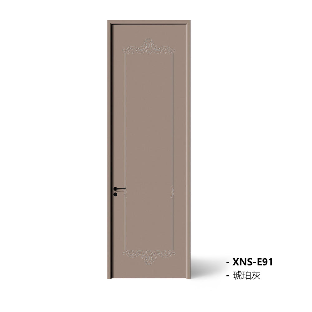 Carbon Crystal Wooden Doors Z50 (包木框和門鎖)琥珀灰(PET) XNS-E91 碳晶門 實木復合門 生態門 現代簡約風格