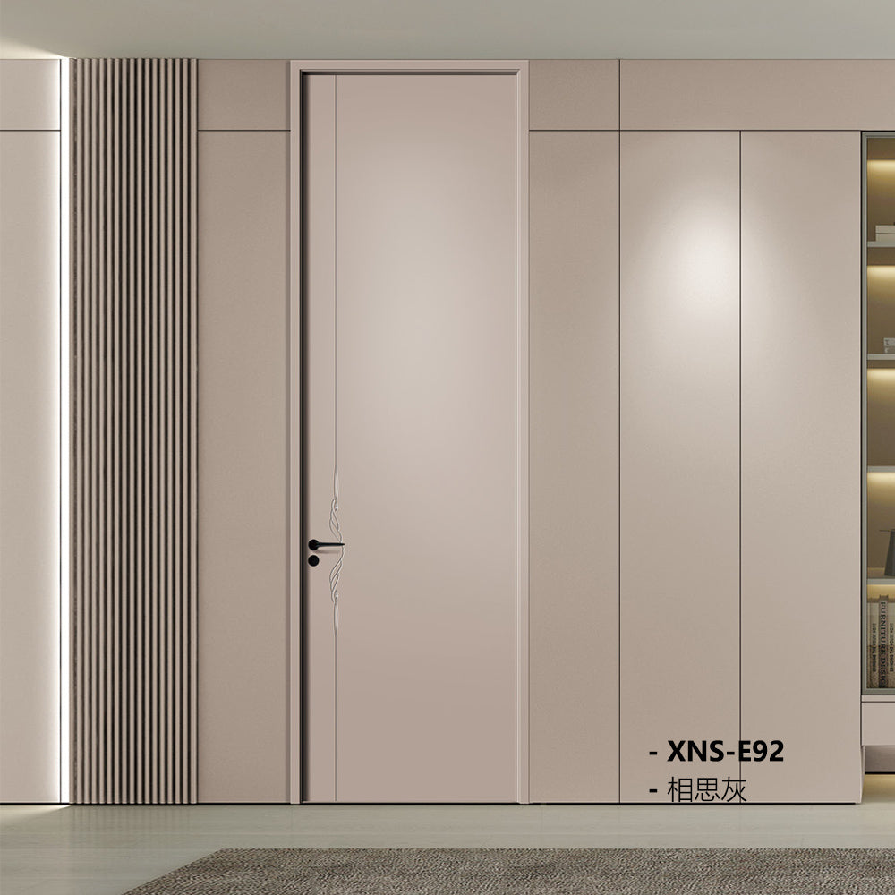 Carbon Crystal Wooden Doors Z50 (包木框和門鎖)相思灰(PET) XNS-E92 碳晶門 實木復合門 生態門 現代簡約風格