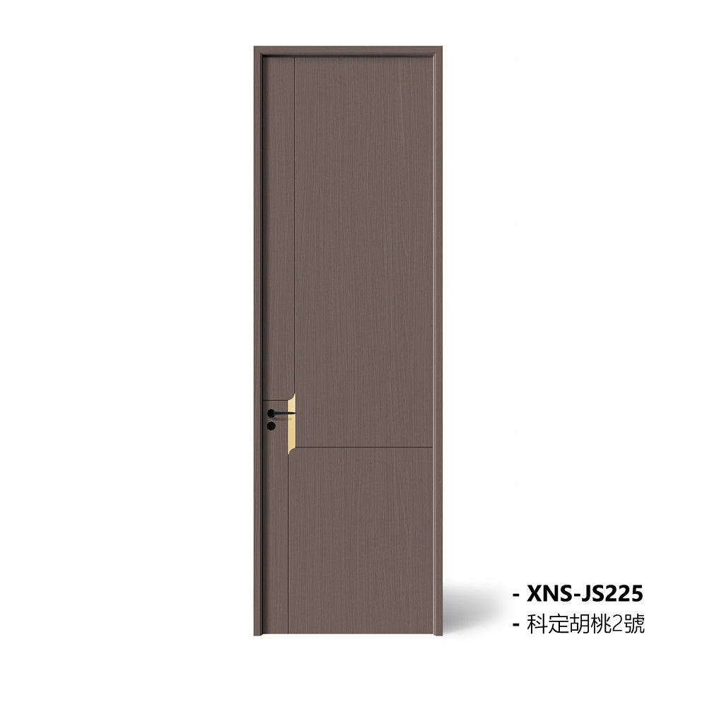 Carbon Crystal Wooden Doors Z50 (包木框和門鎖) 科定胡桃2號 北美黑胡桃 XNS-JS225 碳晶門 實木復合門 生態門 現代簡約風格