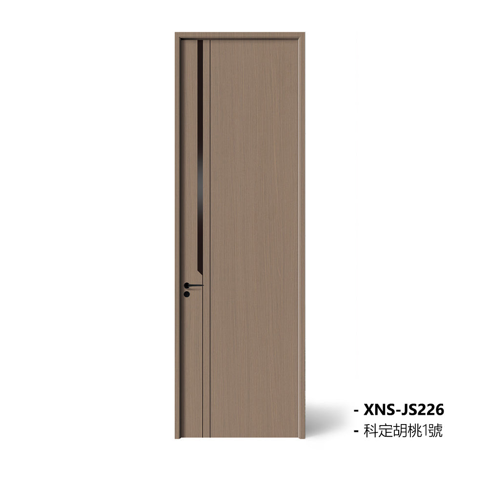 Carbon Crystal Wooden Doors Z50 (包木框和門鎖) 科定胡桃1號 XNS-JS226 碳晶門 實木復合門 生態門 現代簡約風格