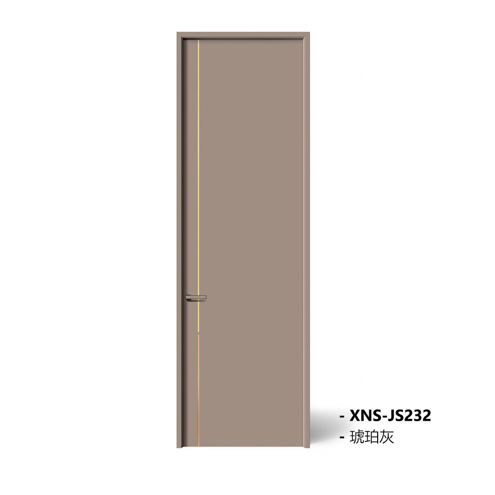 Carbon Crystal Wooden Doors Z50 (包木框和門鎖) 琥珀灰(PET) XNS-JS232 碳晶門 實木復合門 生態門 現代簡約風格