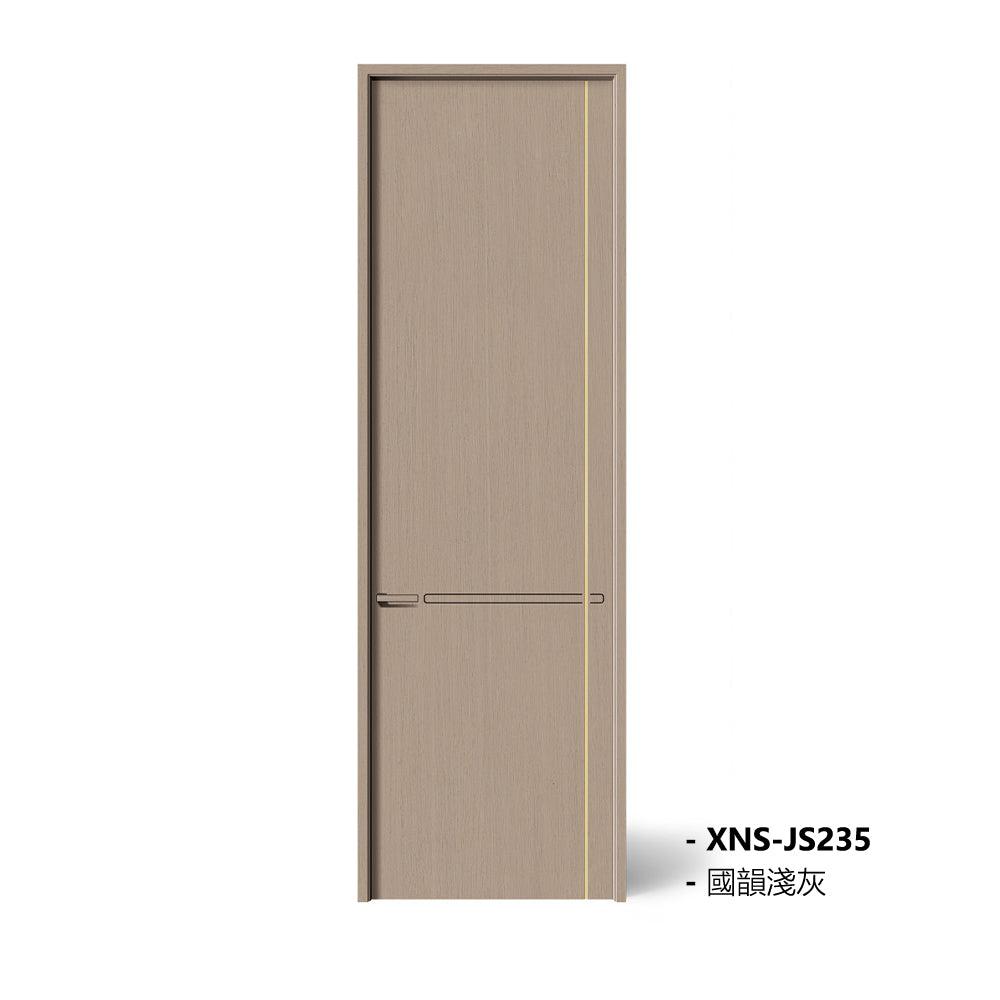 Carbon Crystal Wooden Doors Z50 (包木框和門鎖) 國韻淺灰 XNS-JS235 碳晶門 實木復合門 生態門 現代簡約風格