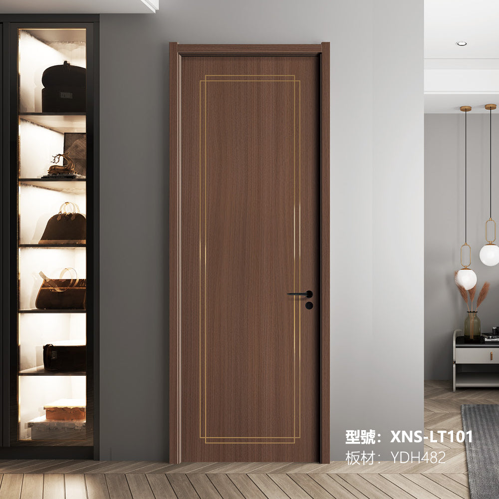 Carbon Crystal Wooden Doors (包木框和門鎖)XNS-LT101 碳晶門 實木復合門 生態門 現代簡約風格