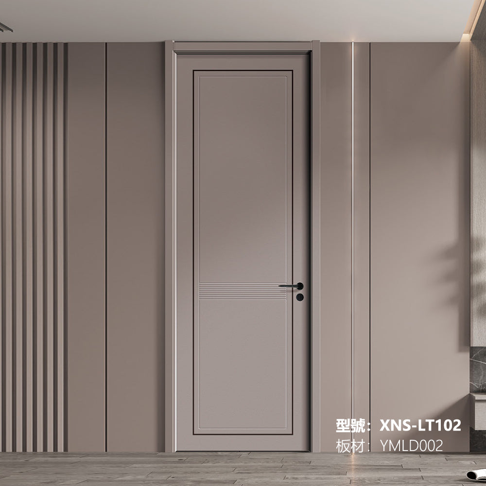 Carbon Crystal Wooden Doors (包木框和門鎖)XNS-LT102 碳晶門 實木復合門 生態門 現代簡約風格