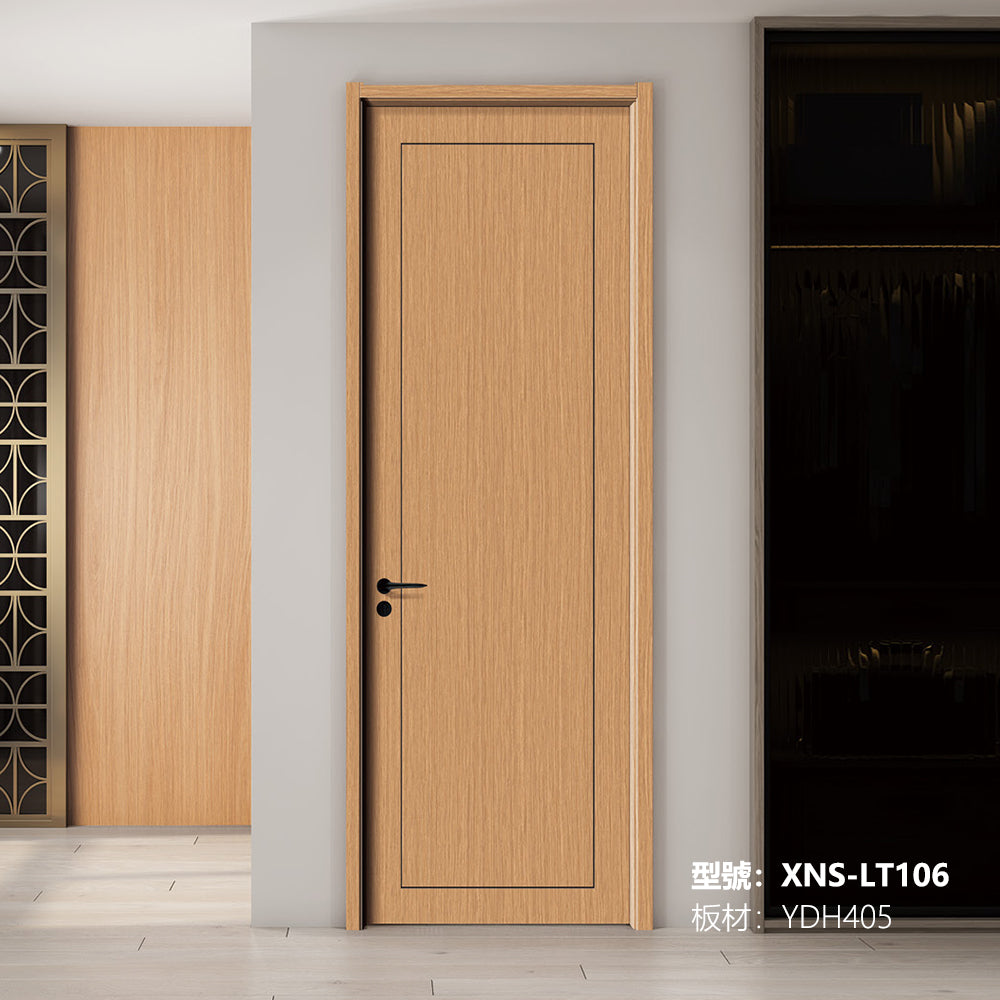 Carbon Crystal Wooden Doors (包木框和門鎖)XNS-LT106 碳晶門 實木復合門 生態門 現代簡約風格