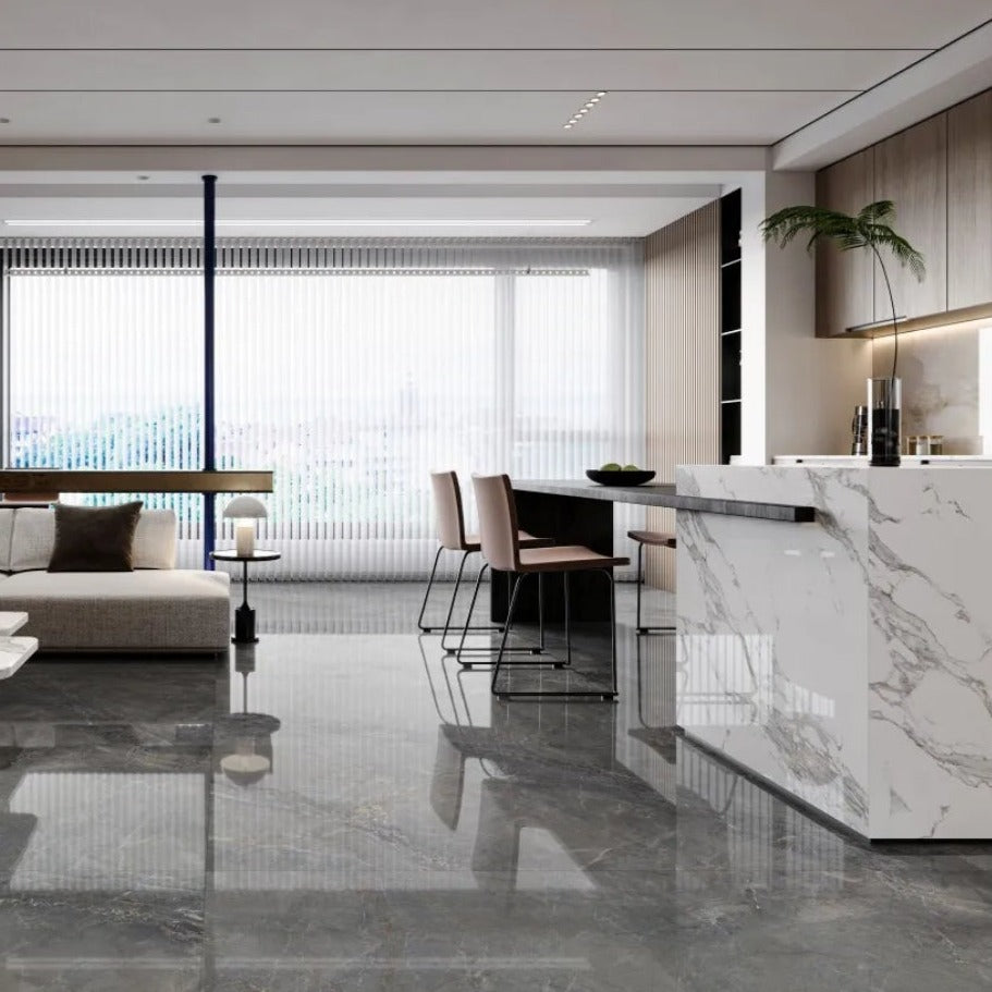 意大利設計瓷磚 Italian Design Tiles ZHJ98013 90×180cm 摩洛卡特 結晶面 岩板 光澤度90° Porcelain Tiles 中國佛山瓷磚 China Foshan Tiles 地磚 Floor Tiles 墻磚 Wall Tiles