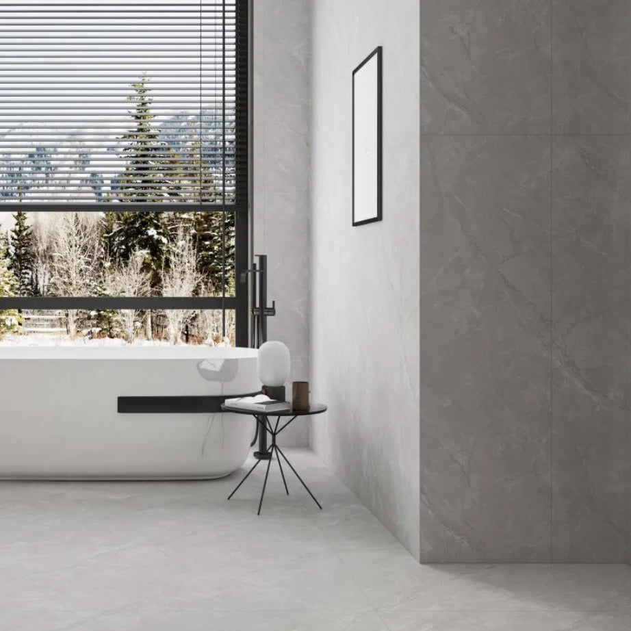 意大利設計瓷磚 Italian Design Tiles ZHT612023 60×120cm 阿斯達灰 高級天鵝絨 通體彩坯 光澤度15°-18° Porcelain Tiles 中國佛山瓷磚 China Foshan Tiles 地磚 Floor Tiles 墻磚 Wall Tiles