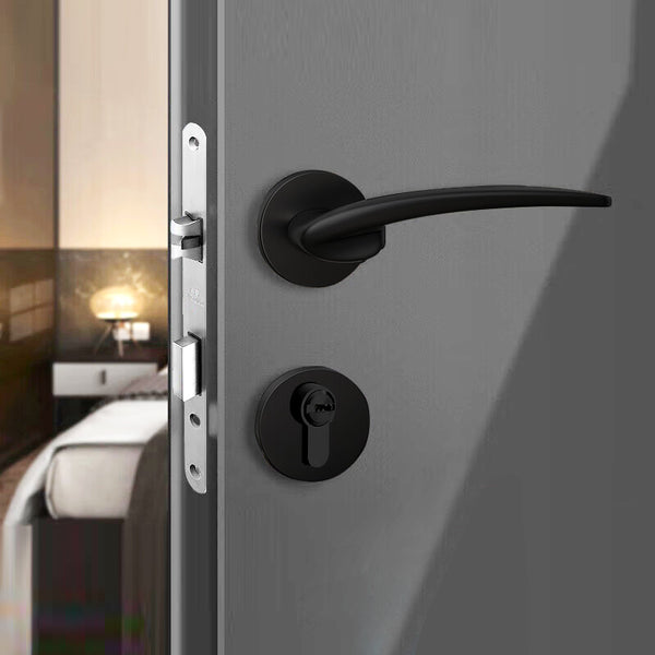 Door Lock Doors Handles Doors Hardware 升級款 門鎖 飛鳥造型 啞黑 866000BL 分體鎖