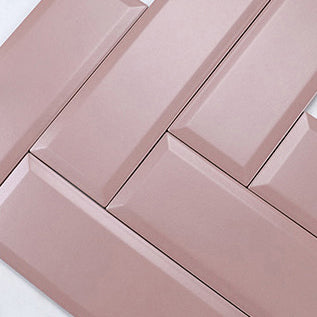 中國佛山瓷磚 China Foshan Basics 馬卡龍多彩純色啞光墻磚 MKLAMF018粉色凹凸面 10×30cm