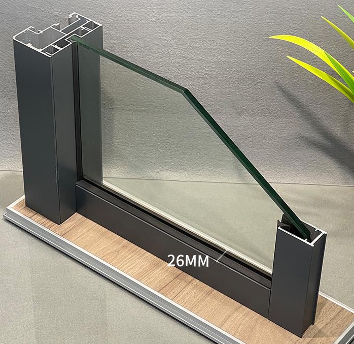 Office Aluminium Glass Wall Partitions 26mm 極窄款 辦公室間房 間墻 隔斷 鋁合金玻璃屏風 全景單玻款