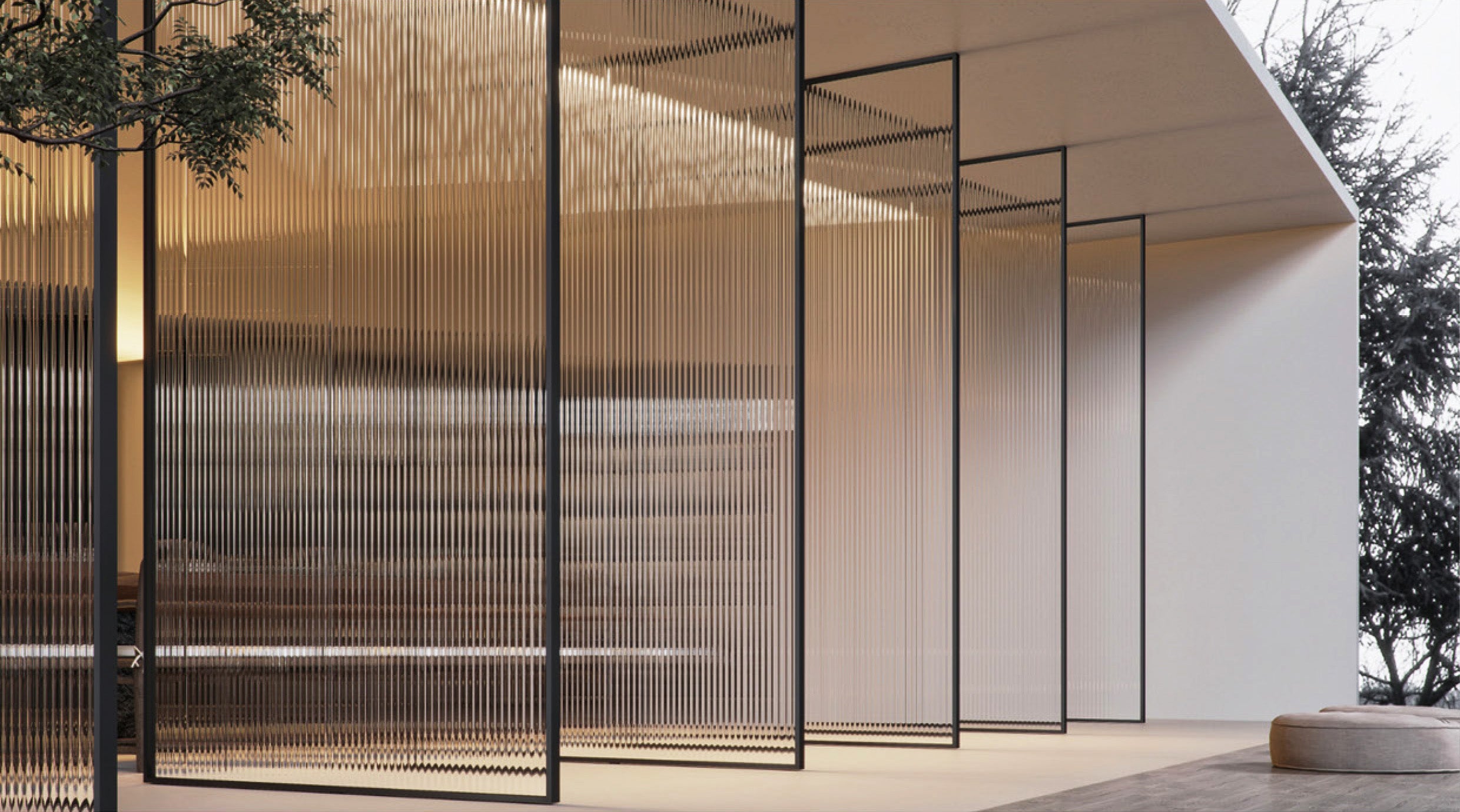 Modern Minimalist Revolving Door Aluminium Framed Glass Door  現代極簡門 極窄邊框 旋轉門 鋁質門 玻璃門