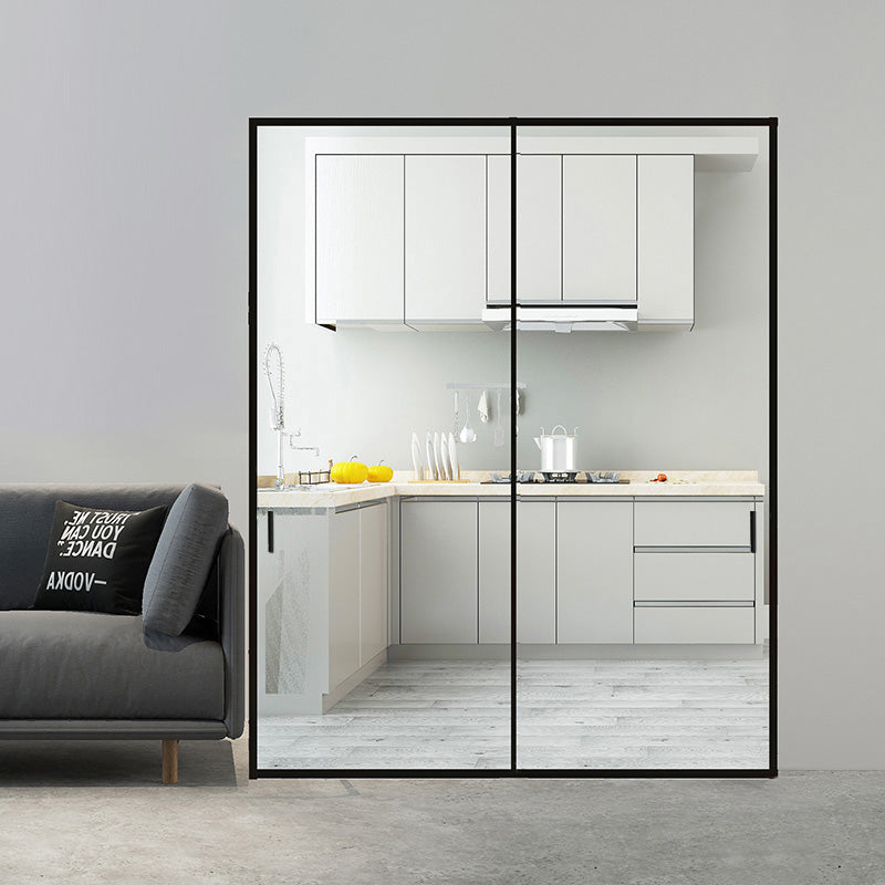 Modern Minimalist Hanging Door Sliding Door Aluminium Framed Glass Door  現代極簡門 (雙門款) 鋁質門 極窄邊框 吊趟門 玻璃門