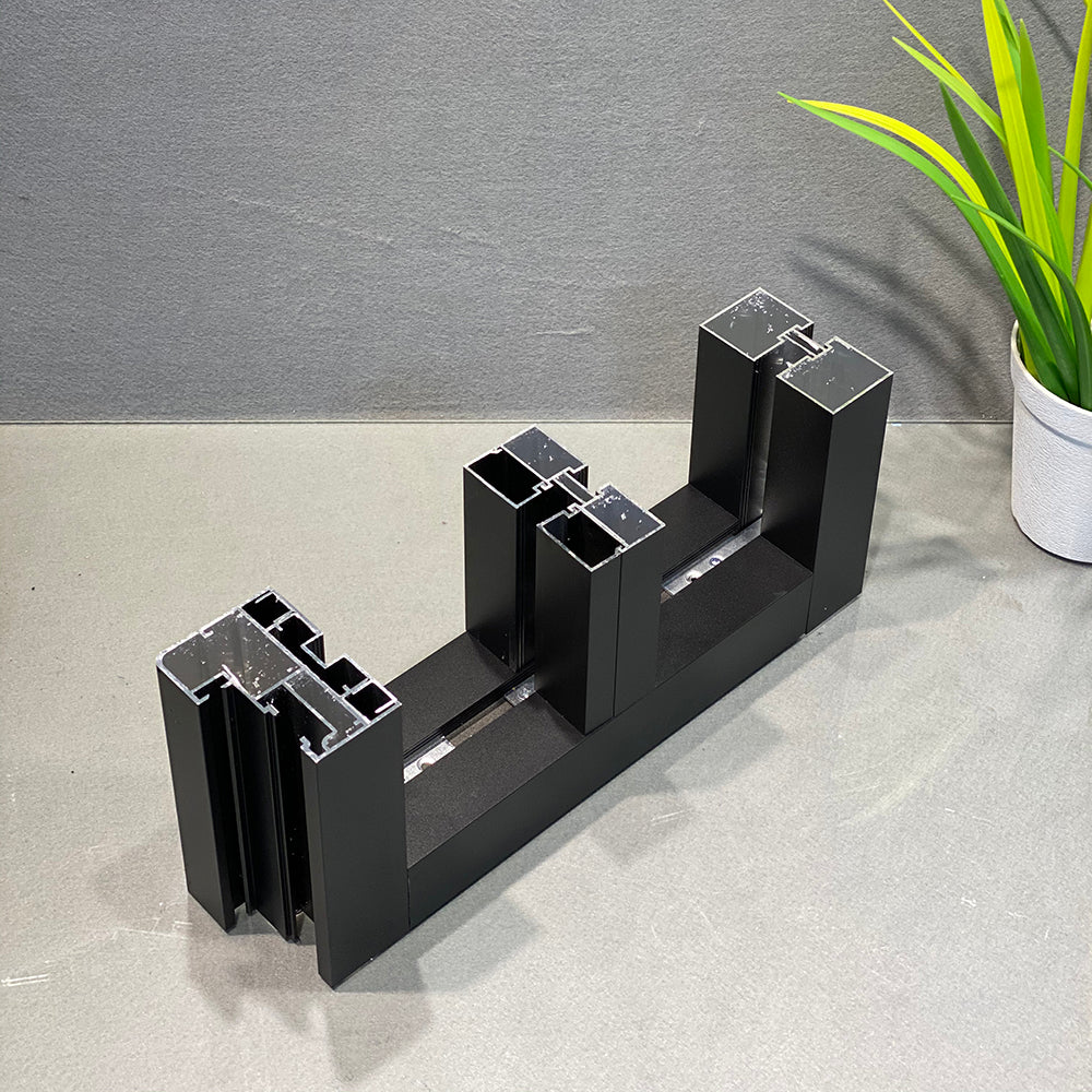 Office Aluminium Glass Wall Partitions 80mm 快裝款 辦公室間房 間墻 隔斷 鋁合金玻璃屏風 全景單玻款