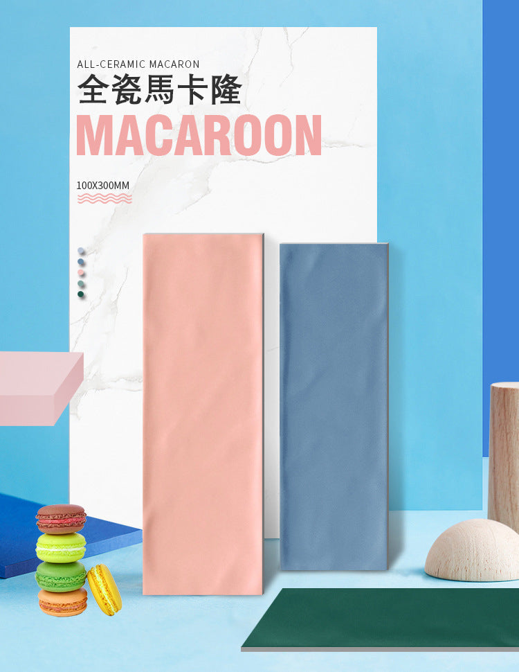 中國佛山瓷磚 China Foshan Basics 馬卡龍多彩純色啞光墻磚 MKL007淺粉10×30cm