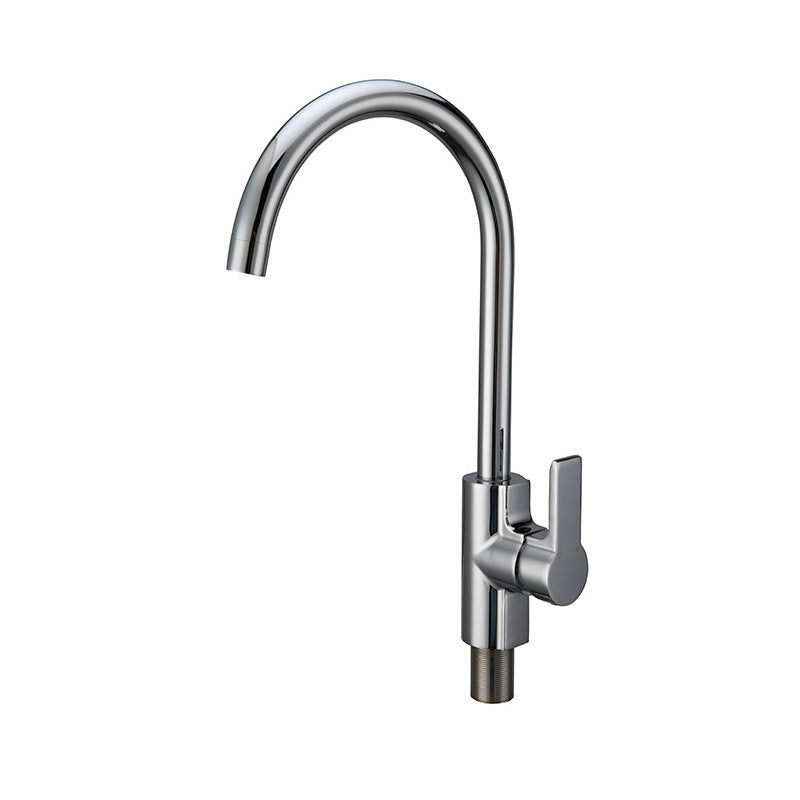 Contemporary Ceramic High-Ranking Brass Body 304 Stainless Steel Mixer Water Kitchen Sink Faucet 不鏽鋼櫥櫃水槽冷热龍頭 全銅精鑄工藝陶瓷閥芯KA-1189