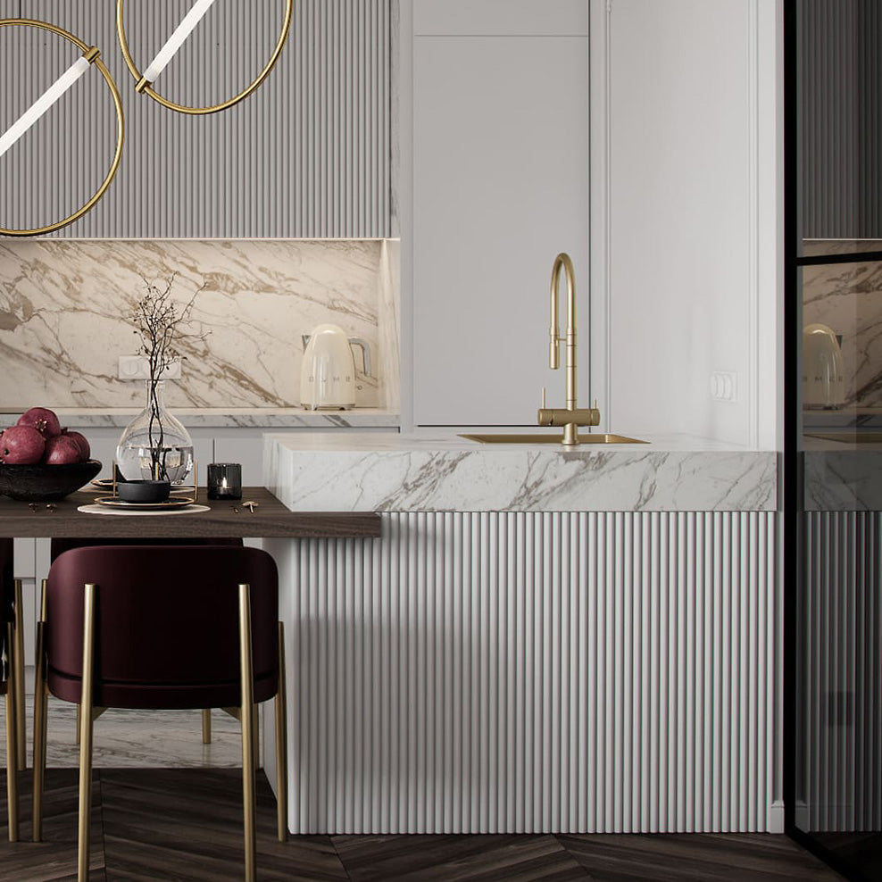 Arch Semicirclar ARC WPC WALL PANEL 竹木纖維板 外圓板 裝飾墻板 16×300cm